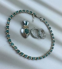 Set Smaragd Edelsteine Armband