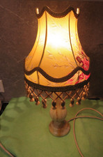 alte Leuchte,Onyxtischlampe