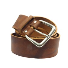 Ledergürtel 5 cm breit braun eigener Fertigung Büffelleder ihre Bundweite messen