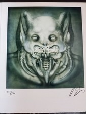 HR Giger Lithographie,  Dämon,  Signiert von HR Giger, Auflage 300 Stück 