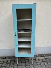 Apotheker Medizin Schrank Blechschrank Antik zum Restaurieren