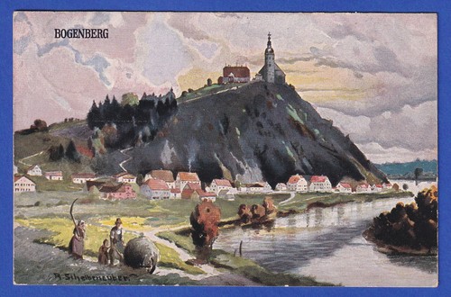 Bayern alte bogenberg über - bayern, ak