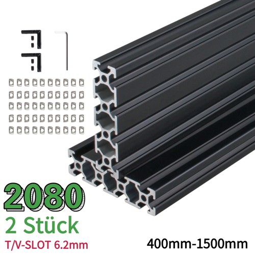 Slot 2080 aluminium - v/t-slot,