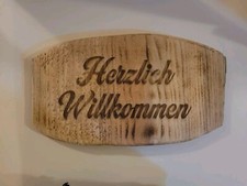 Herzlichen Willkommen Schild 