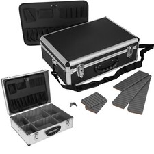 anndora® Werkzeugkiste Mehrzweckkoffer Alukoffer 46 x 35,5 x 16 cm abschließbar