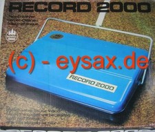 Oma's TEPPICHKEHRER BODENKEHRER STAUBKEHRER STAUBSAUGER 30cm breit RECORD 2000 !