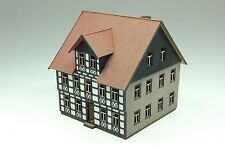 1910 Harzer Fachwerkhaus H0 Fachwerk weiß Lasercut-Bausatz neu und OVP 