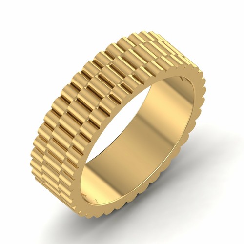 Massiv herren goldring - massiv,