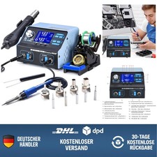 Lötstation Heißluft Entlötstation Profi 2-in-1 750W LCD Heißluftstation