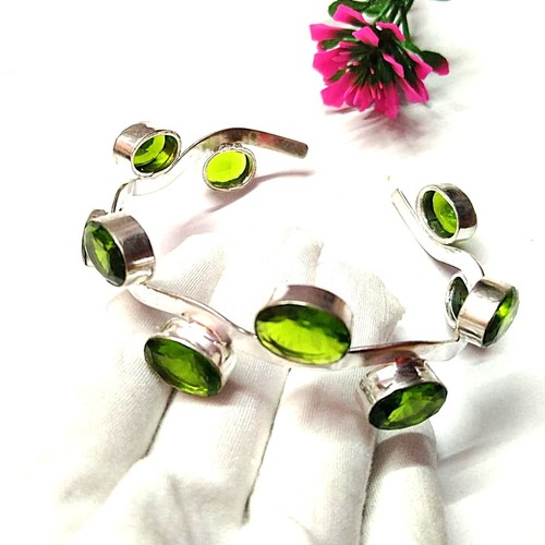 Grüner peridot edelstein 925 - grüner,