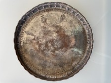 Großer Kupferteller Kupfertablett 36,5 cm Durchmesser