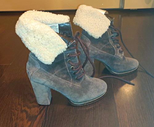 Moncler wildleder stiefeletten - wildleder,