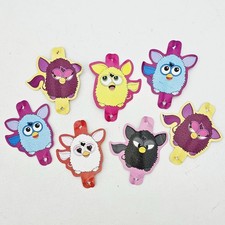 Partyzubehör 7x Trinkhalmcover FURBY Geburtstag Strohhalm Dekoration 