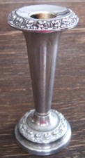 Vintage Rosenvase versilbert
