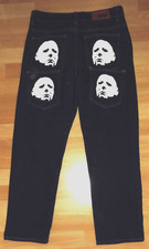 Neu Jeans Gr. M New Fashion Y2K Baggy Hose Hip Hop Style bedruckt Skateboard