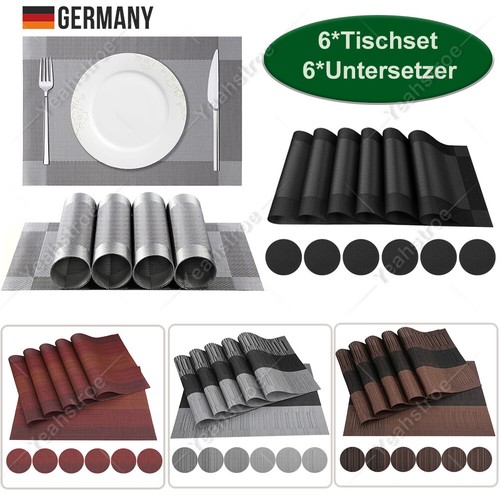 12er set tischset pvc - tischset,