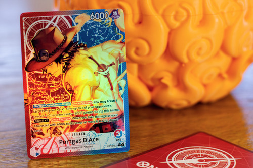 Red blue portgas ace - blue,