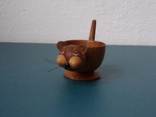 Eierbecher Katze Holz Teak Danish Design Bojesen Ära 60er