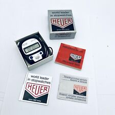 HEUER STOPPUHR MICROSPLIT 1000 OVP NOS STICKER RACE RALLYE PORSCHE BMW WATCH VW