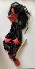 Handgefertigte Marionette Hexe/Teufel – Unikat für Theater, Puppenspiel & Deko