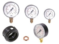 Manometer Druckluft senkrecht