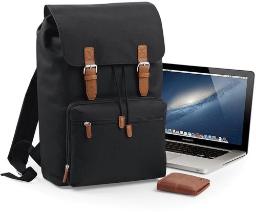 Vintage rucksack laptoptasche - rucksack,