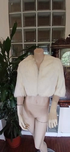 Echtfell shrug bolero hochzeit - bolero,