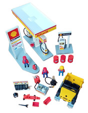 Playmobil City #3437 Shell Garage Tankstelle mit Personal & Ausrüstung