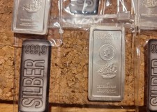 Silberbarren Münzbarren Cook Islands H&M 100g 2009