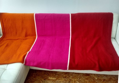 Ikea vintage knit wool plaid