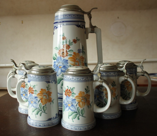 Bierkrug lichte fine china - bierkrug,
