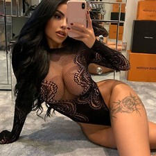 Damen Dessous Bodysuit Nachtwäsche Reizwäsche Nachthemd Erotik Lingerie Uniform