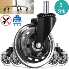 5x Bürostuhl Rollen leise &