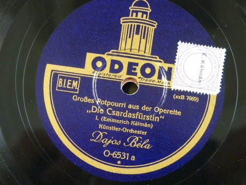 78rpm dajos bela - 12", kalman