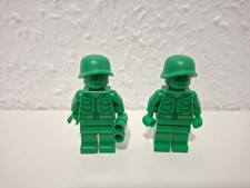 2x Lego Minifigur aus 7595 Toy Story army men on patrol Soldats Grüne Soldaten