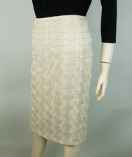 Schöner und eleganter WOLFORD Rock Gr. S beige gold Spitze Satin