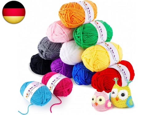 Häkelgarn farben 25g acryl - 12,