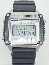 Seiko A628-5010 Sports 100 Digital Uhr Armbanduhr 1981 Top Zustand SEHR SELTEN