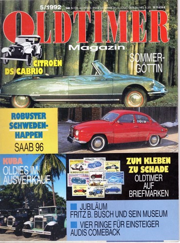 Oldtimer magazin 1992 - magazin, 5/1992