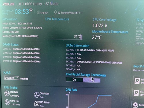 Gaming barebone asus z270 - gaming,