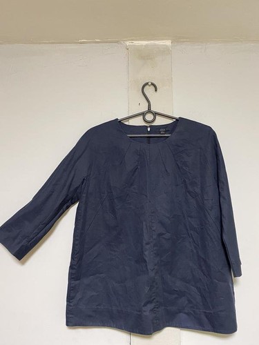 Women cos shirt navy cotton - cos,