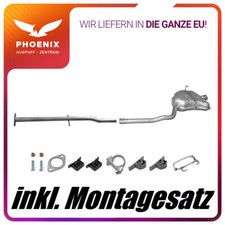 Mini One 1.6 66kW (2001-2007) Auspuffanlage  Mittelrohr+Endschalldämpfer Auspuff