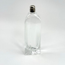 VTG Glasflasche 23 cm | Vorratsflasche Öl Essig Likör | Schraubverschluss RAR