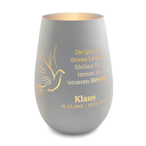 Trauerlicht personalisiert