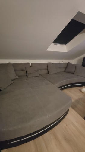 Graue couch mit led - graue,
