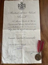 Medaille Kampf gegen Kommunismus, Verleihungsurkunde 1943 Rumänien WK 2 Konvolut