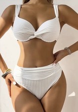 Bikini  set weiß M Bademode Frauen Damen elegant sexy