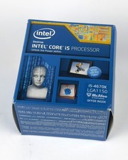 Intel® Core™  i5 4670K 3.40 GHz 4C/4T CPU LGA1150 Prozessor CPU Boxed mit Lüfter