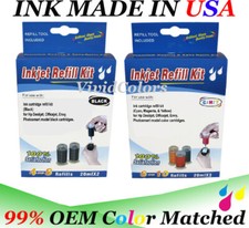 Cartridge refill ink kit for