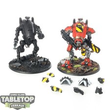Imperial Knights - 2x Armiger Warglaives - teilweise bemalt